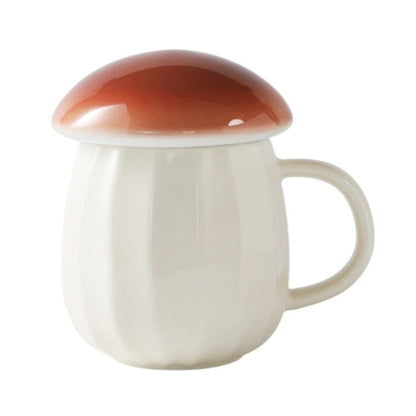 Mushroom Aesthetic Mini Mug - Brown