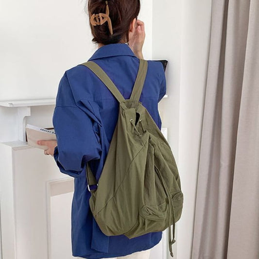 Nylon Drawstring Backpack