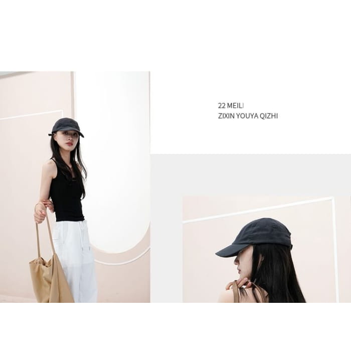 Nylon Plain Tote Bag