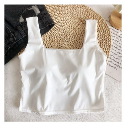 Padded Crop Tank Top