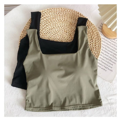 Padded Crop Tank Top