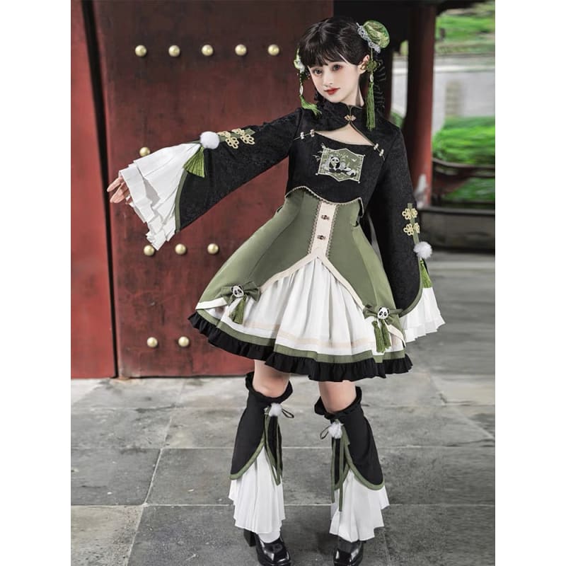 Panda Chinese Lolita Dress - Modern Hanfu