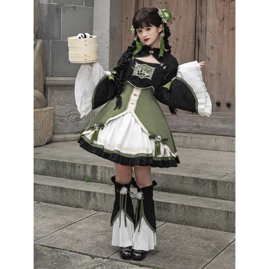 Panda Chinese Lolita Dress - S - Modern Hanfu