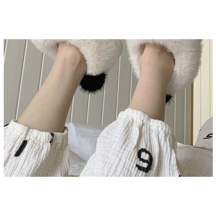 Panda Fluffy Slippers