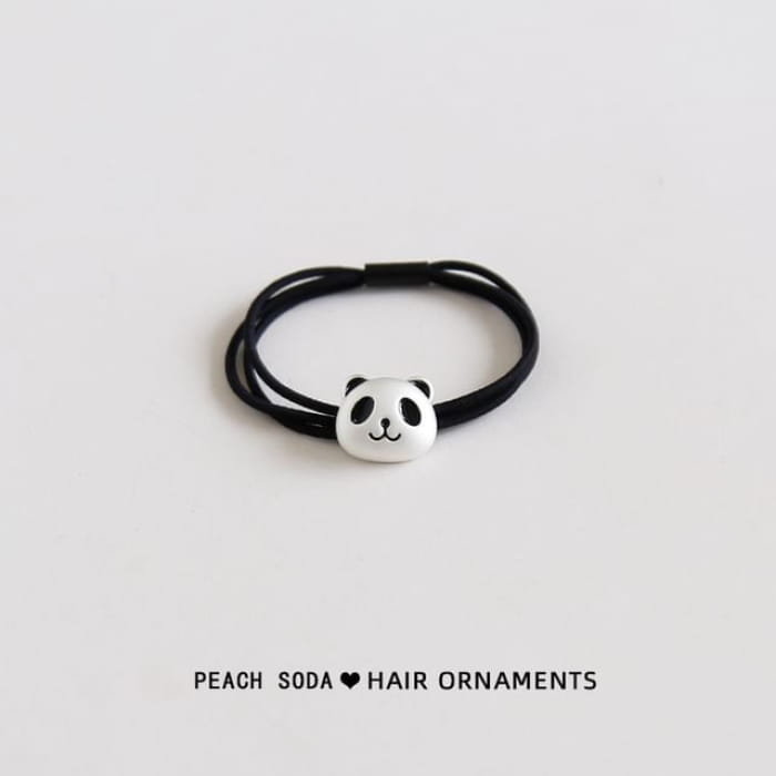 Panda Layered Hair Tie - Silver / One Size