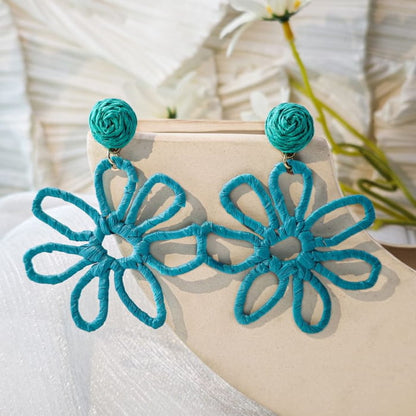 Perforated Floral Drop Earring - jewelry