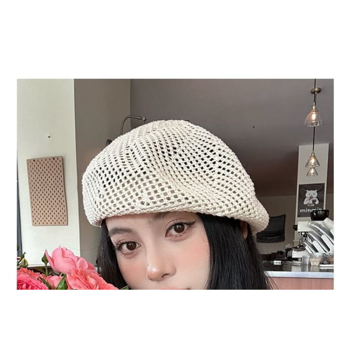 Perforated Plain Beret