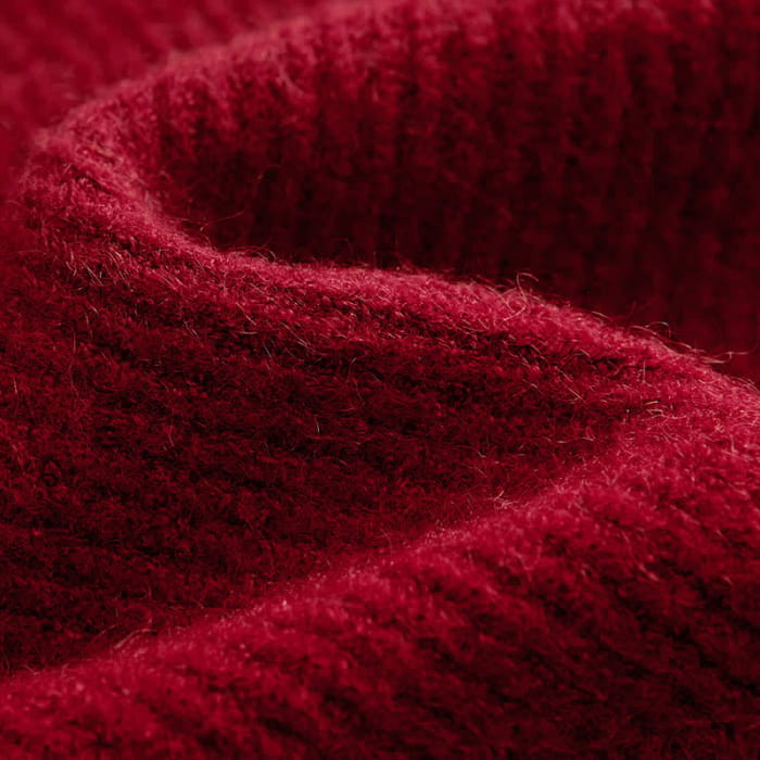 Pink Cross Knit Sweater Flouncing A-line Slip Dress Set