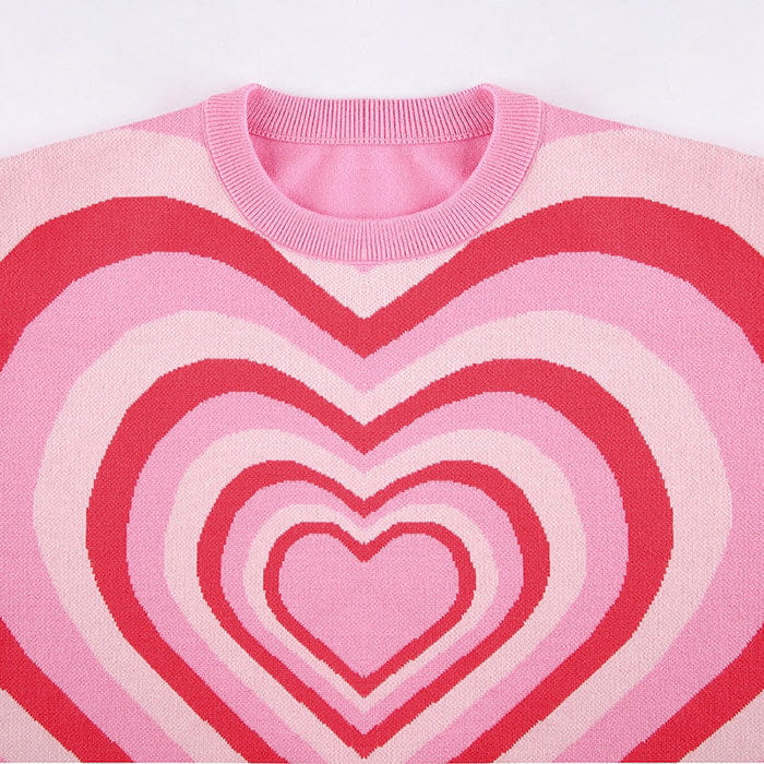 Pink Love Aesthetic Jumper - Sweater