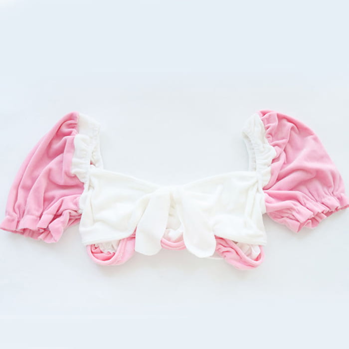 Pink Sweet Bow Knot Maid Lingerie Set - One Size