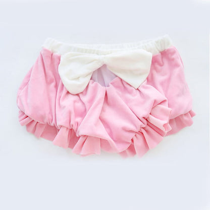 Pink Sweet Bow Knot Maid Lingerie Set - One Size