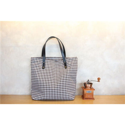 Plaid Canvas Shopper Bag