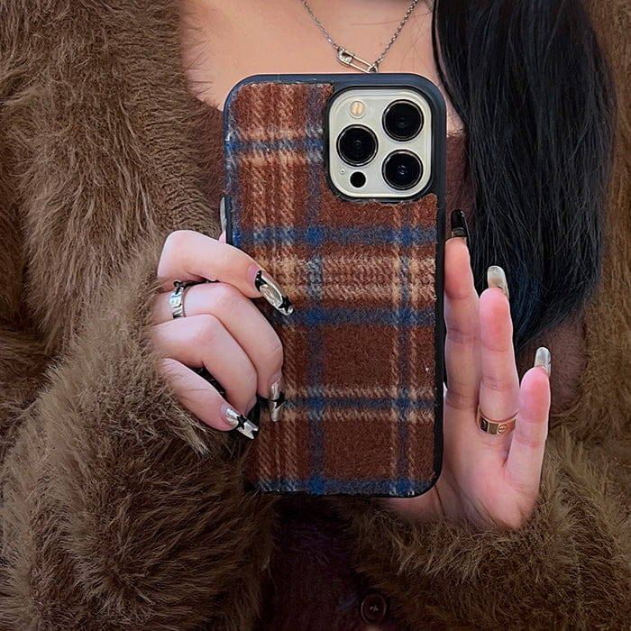 Plaid Wool iPhone Case - IPhone