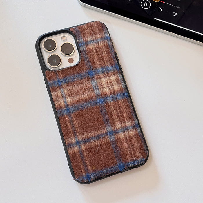 Plaid Wool iPhone Case - IPhone