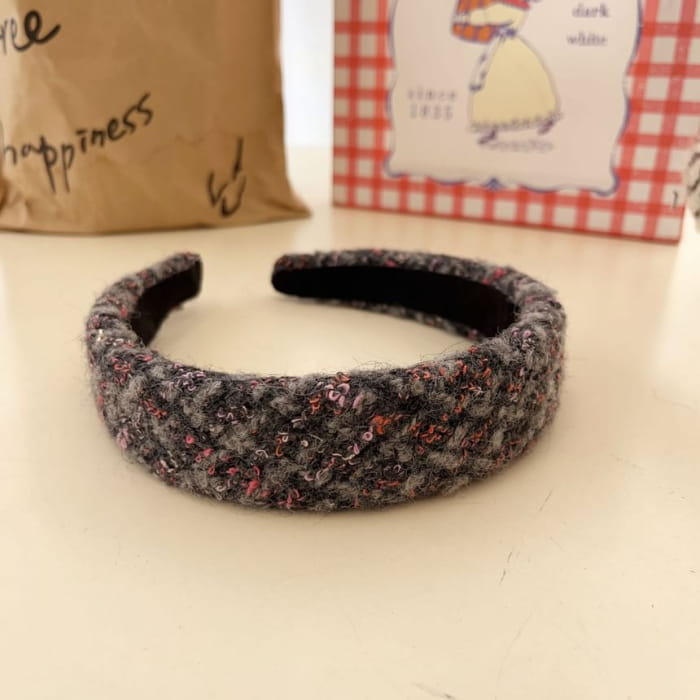 Plaid Yarn Headband