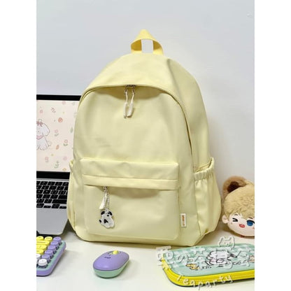 Plain Backpack / Bag Charm / Set - Without - Light Yellow