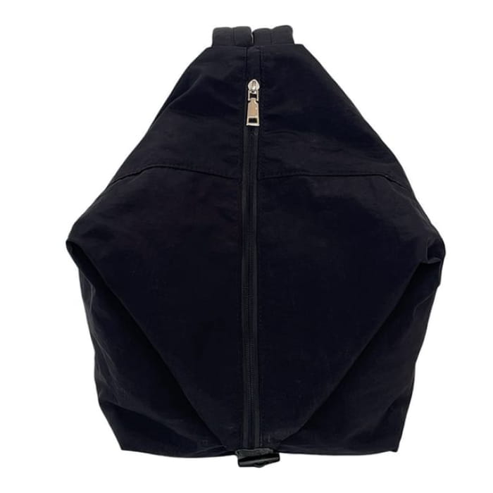 Plain Backpack - Black / One Size