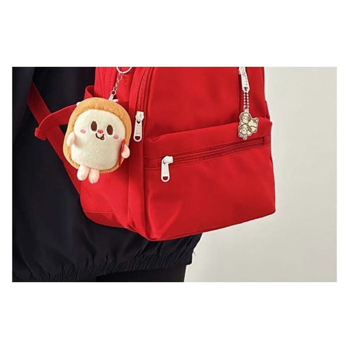 Plain Backpack / Charm / Set - backpack