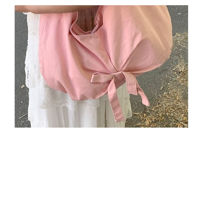 Plain Bow Tote Bag