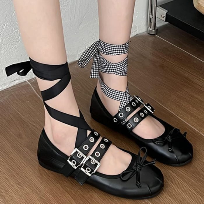 Plain Buckled Mary Jane Shoes