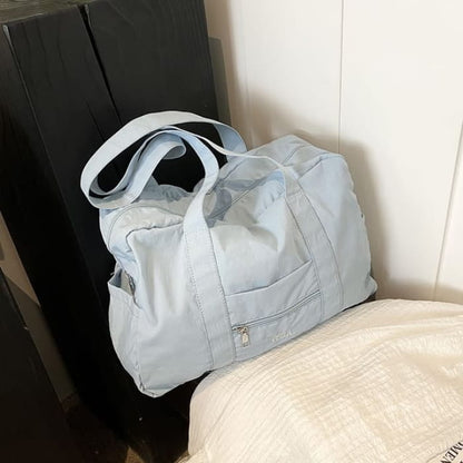 Plain Carryall Bag - Blue / One Size