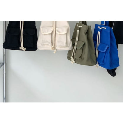 Plain Drawstring Sling Bag