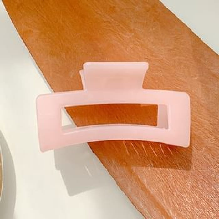 Plain Hair Clamp - 06 - Pink / One Size