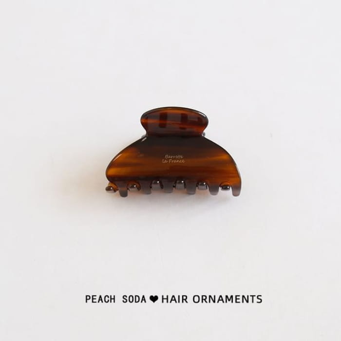 Plain Hair Claw - Amber / 6.5cm