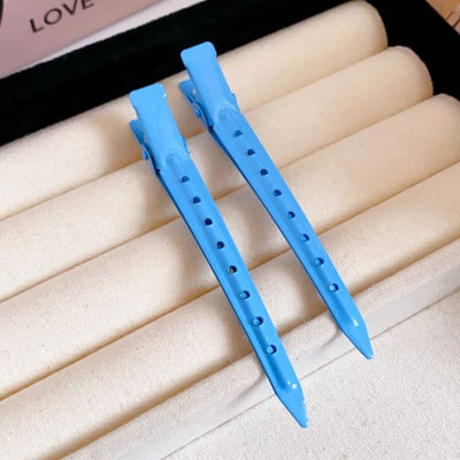 Plain Hair Clip - 04# - Duckbill - Blue / One Size