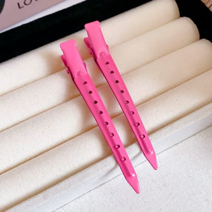 Plain Hair Clip - 08# - Duckbill - Pink / One Size