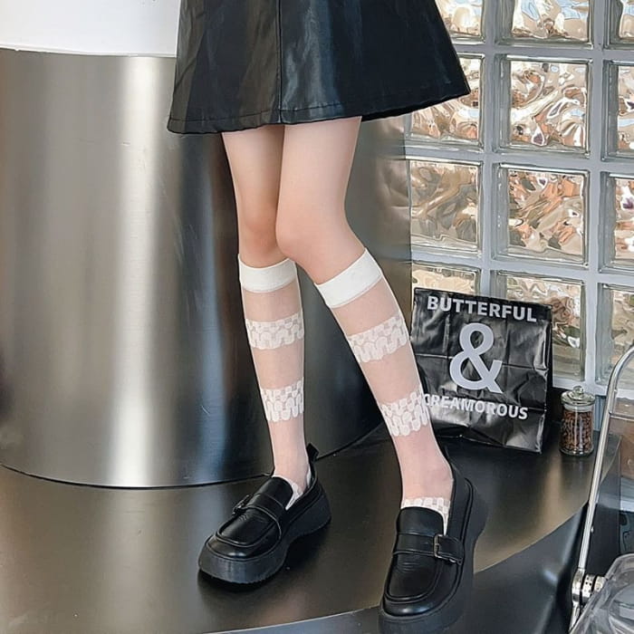 Plain Knee High Socks