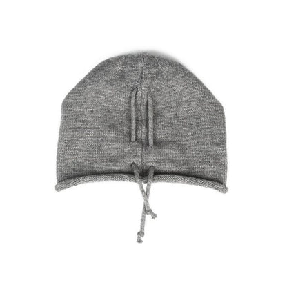 Plain Knit Slouchy Beanie - Gray / M - Hats