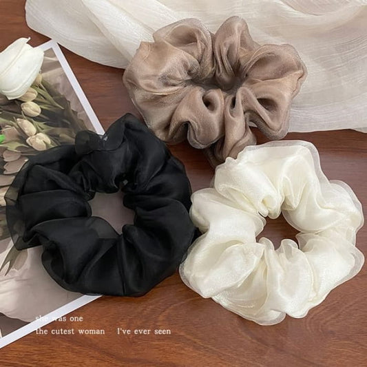 Plain Mesh Scrunchie