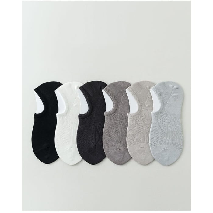 Plain No Show Socks Set