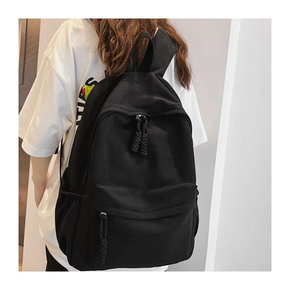 Plain Nylon Backpack