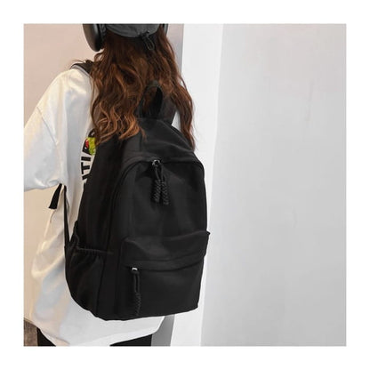 Plain Nylon Backpack