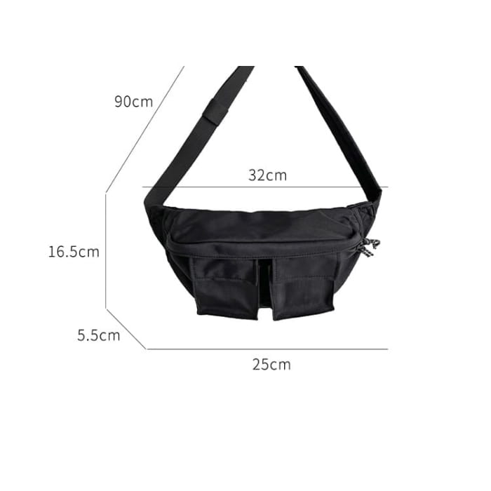 Plain Nylon Belt Bag