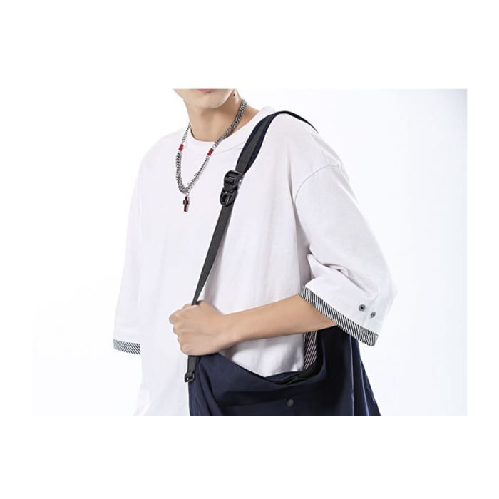 Plain Nylon Crossbody Bag