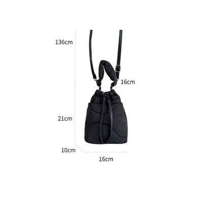 Plain Padded Drawstring Bucket BAg