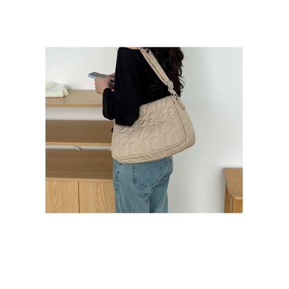 Plain Padded Flap Crossbody Bag