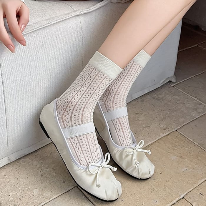 Plain Patterned Socks