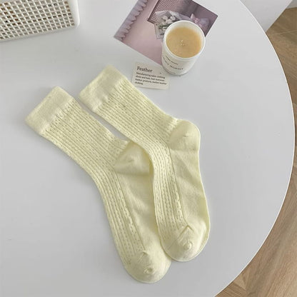 Plain Patterned Socks