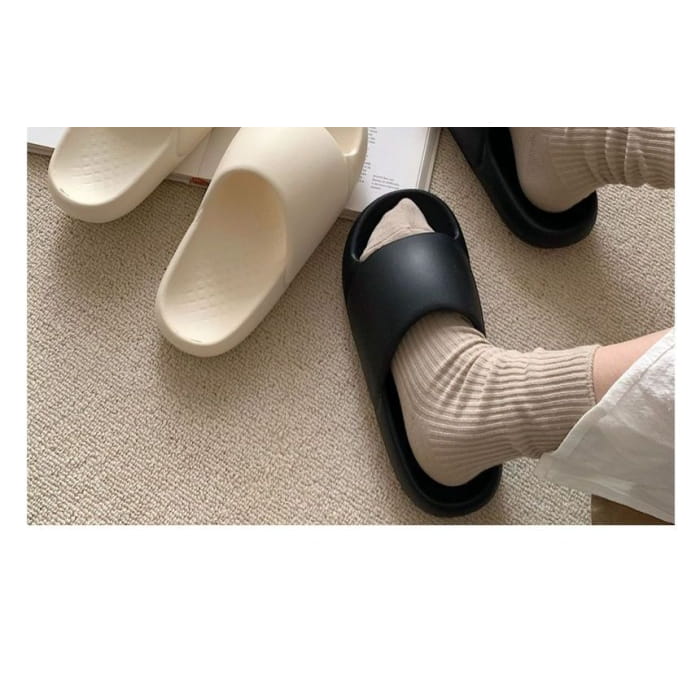 Plain Platform Home Slippers