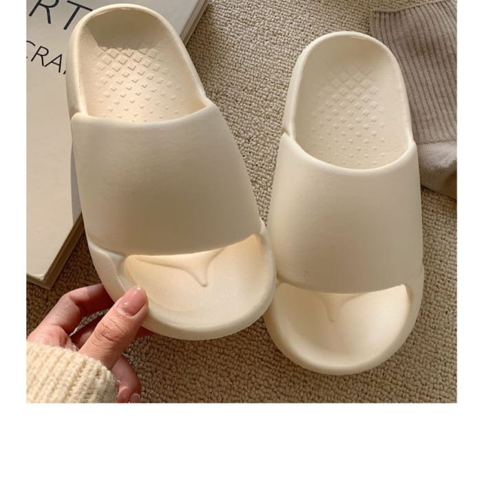 Plain Platform Home Slippers