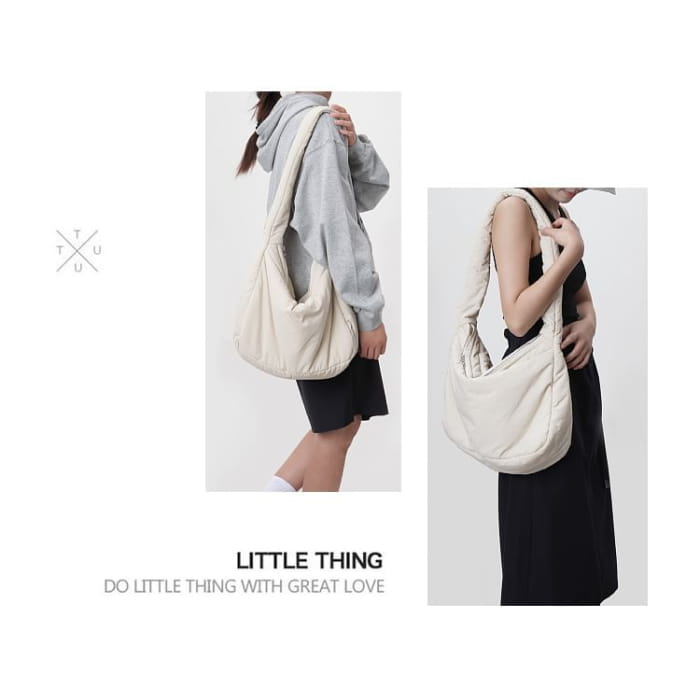 Plain Puffer Shoulder Bag