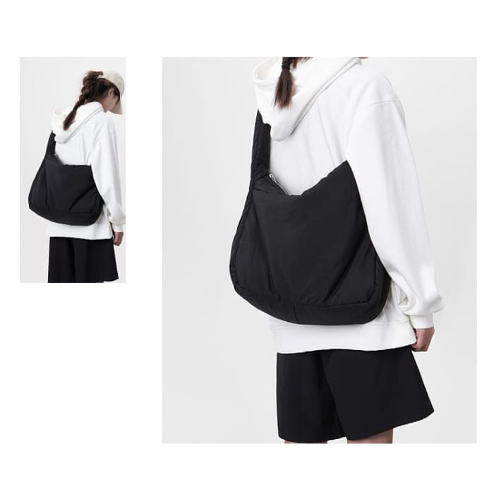 Plain Puffer Shoulder Bag