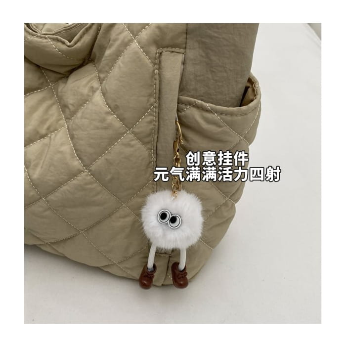 Plain Quilted Tote Bag / Charm / Set