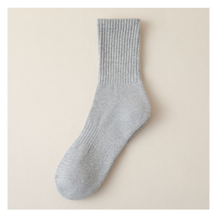 Plain Ribbed Socks / Set