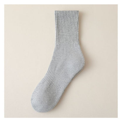 Plain Ribbed Socks / Set