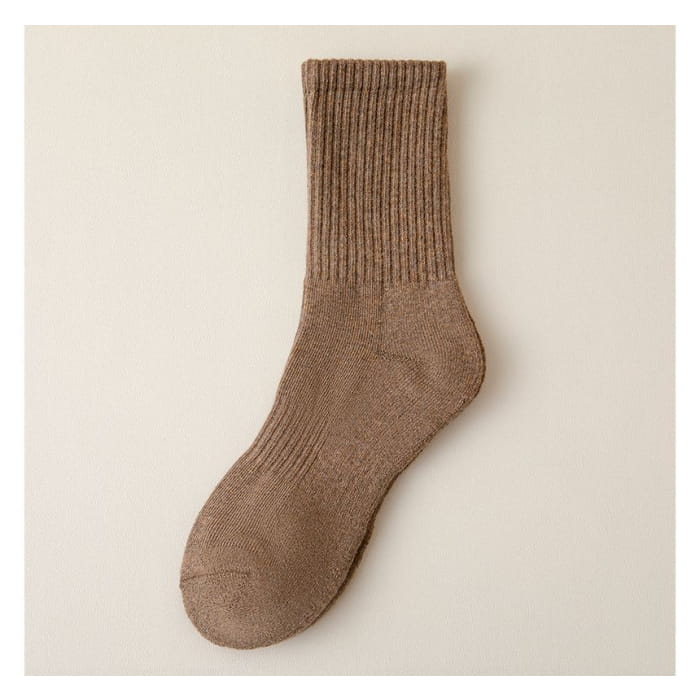 Plain Ribbed Socks / Set